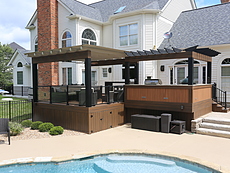 Louvered Roofs with Pool St. Louis