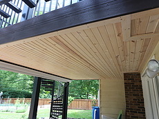 Under Deck CeilinUnder Deck Ceiling with Wood Finish in St. Louis, MOg in St. Louis, MO