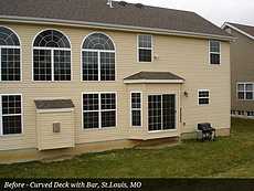 Before - Curved Deck with Bar, St. Louis, MO