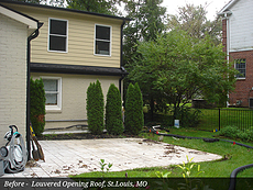 Before - Louvered Opening Roof, St.Louis, MO