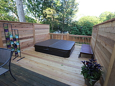 Cedar Deck with Hot Tub in St. Louis