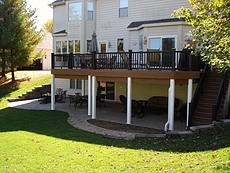 Decks St. Louis - Azek Harvest Bronze Deck with Timbertech Radiance Railing - Chesterfield, Missouri