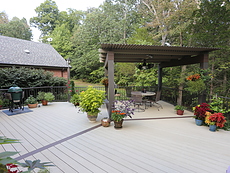 Louvered roof St. Louis with Azek decking