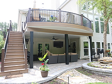 Custom Curved Timbertech Deck St Louis, MO