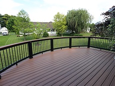 Curved Decks Trex Decking in St. Louis