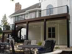 Decks St. Louis Trex Decking with Aluminum Railing Chesterfield, MO