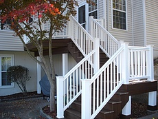 Decks St. Louis Trex Decking with White Radiance Rail Wildwood, MO