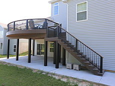 Curved Compiste Deck in St. Louis, MO