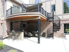 Custom Curved Deck St. Louis, MO