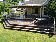 Pergolas St. Louis - Almond Pergola with Beam Matching Decking - St. Peters, Missouri