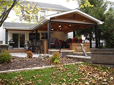 Covered Deck with Fiberon IPE Decking STL