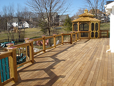IPE Deck in St. Louis, MO with Gazebo 