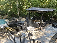 Deck with louvered pergola st louis