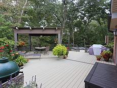 Opening roof on wooden deck St. Charles