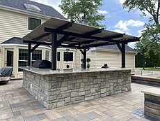 Outdoor Kitchen with Pergola St. Louis