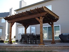 Cedar Pergola in St. Louis, MO