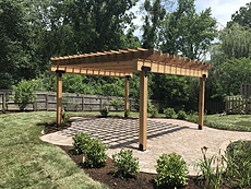 Cedar Pergola in St. Louis, MO
