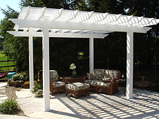 Free Standing Vinyl Pergola in St. Louis, MO