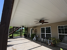 Under Deck Ceiling with a Fan in St. Louis, MO