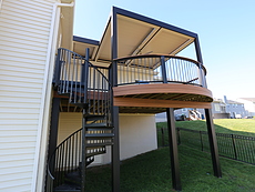 Curved Deck Louvered Roof - St. Louis MO