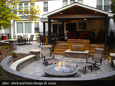 Patio Area with Fire in St. Louis, MO 